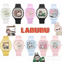 Трансграничный взрыв labubu labubu мультяшные часы студенты силиконовые кварцевые часы источник дизайна изысканного изготовления