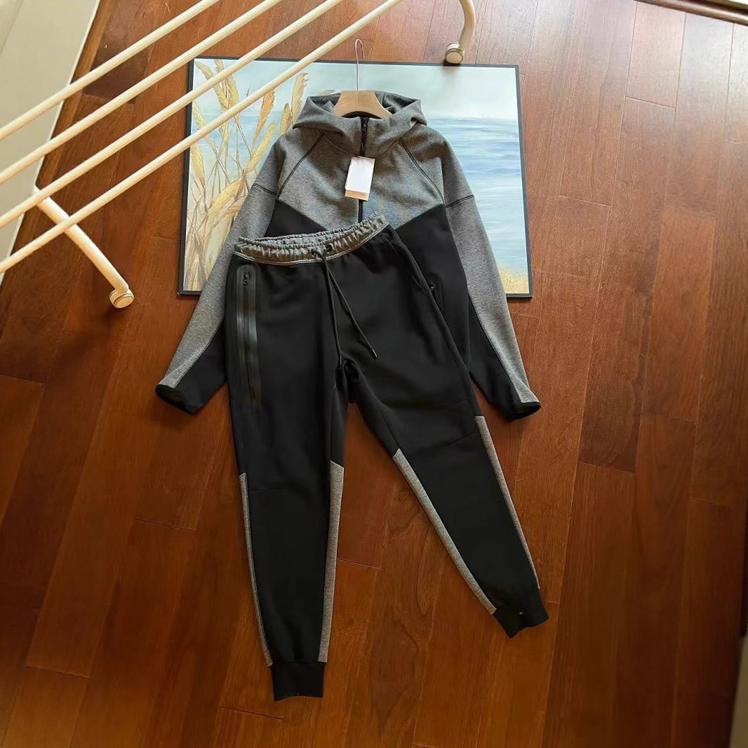 Chaqueta deportiva casual de algodón de capa de aire para hombre transfronterizo, traje de pantalones casuales 922-002 cardigan con capucha