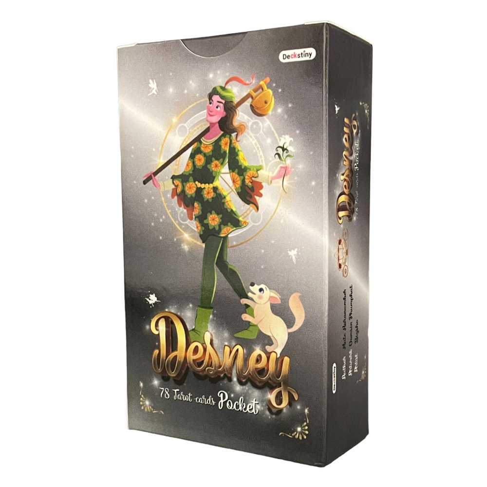 12X7 con manuale di istruzioni Carte oracolo dei Tarocchi dei Cavalieri Disney Versione inglese Disponibile_voghion.com