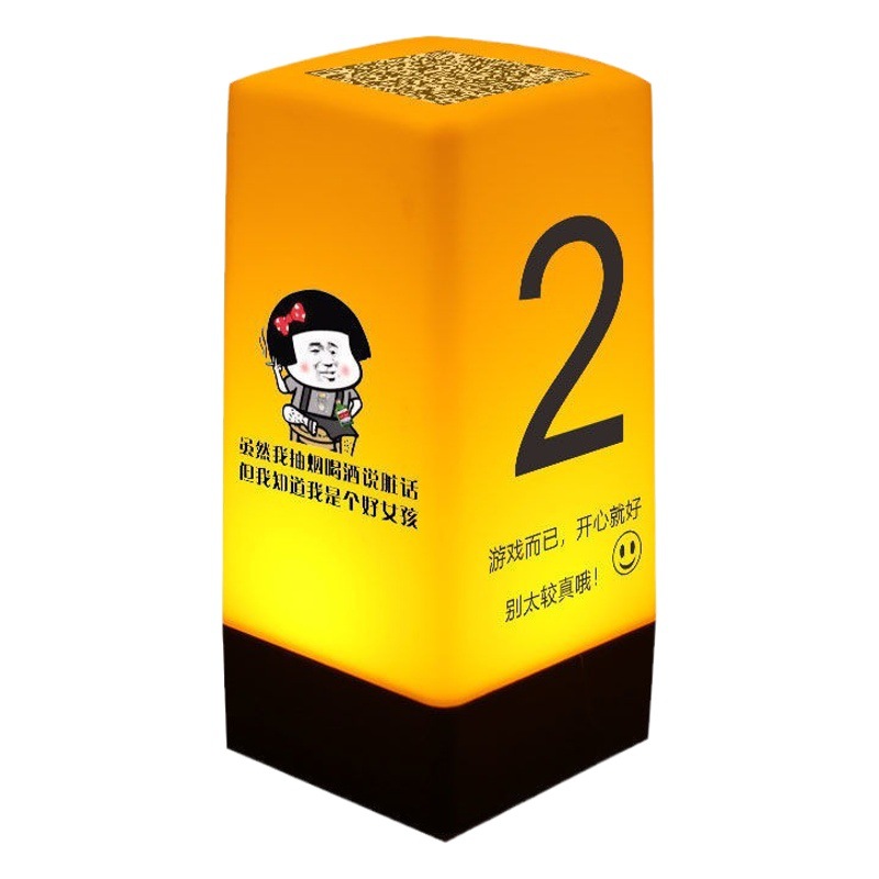 LED recargable bar lámpara de mesa claro bar Número de escritorio lámpara de mesa script matar lámpara decoración creativa atmósfera lámpara luz de noche