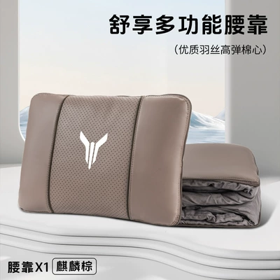 Light Dreamer Multifunctional Lumbar — Headrest - lantu-qilin-brown-multifunctional-lumbar-pillow-quilt