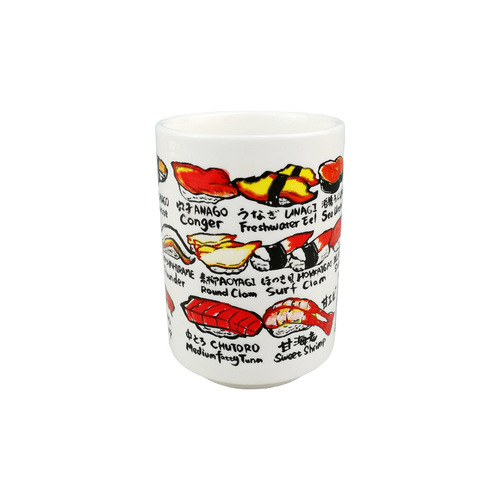 Japanese-style and wind sushi cup soup swallow cup Japanese food store Fuji mountain tea cup household tea brewing ceramic mug host cup