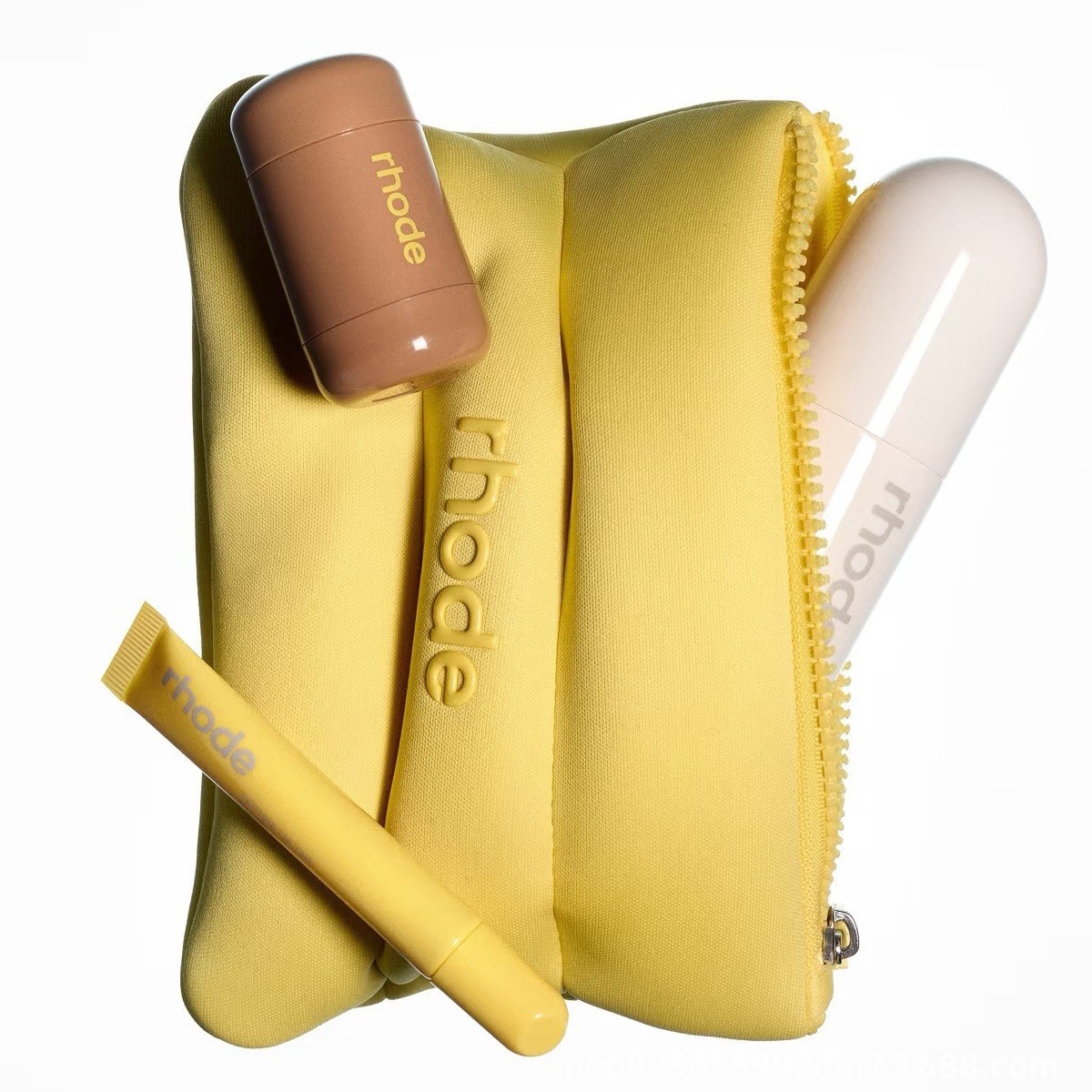 Rhode Hailey el mismo tipo de piel hailey bolsa de maquillaje bolsa de maquillaje bolsa de maquillaje caja