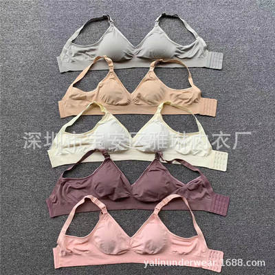 Wholesale front buckle nursing bra mixed pregnant women underwear nursing bra female Feeding bra Spain