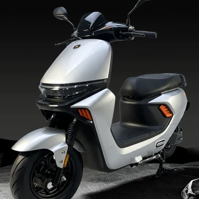 Exclusive for foreign trade export: Xiaojiu N98 high-speed electric motorcycle, electric vehicle for personal transportation, direct factory wholesale of electric two-wheeled vehicles (Elektrikli motosikletlər) - silver-bare-bicycle