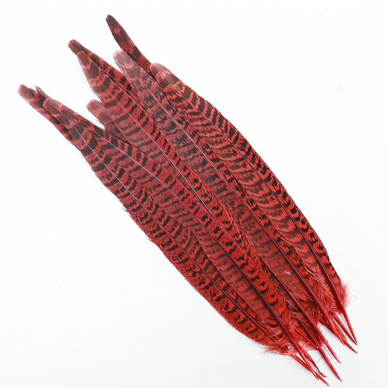 Fábrica directa pequeña serie de plumas rojas DIY accesorios accesorios de artesanía ropa accesorios escenario plumas