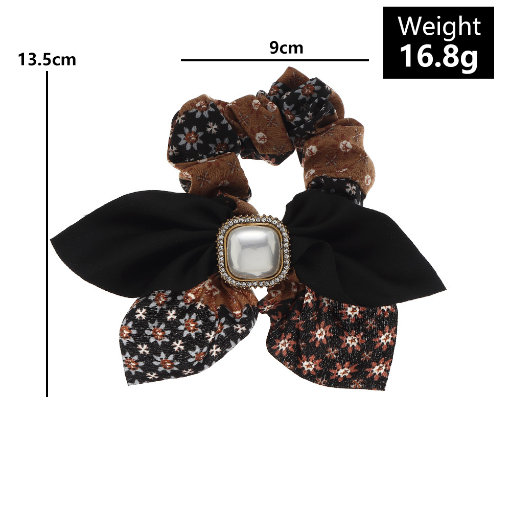 Korean Style Bow Hair Rope Headdress Autumn And Winter Hair Rope display picture 2