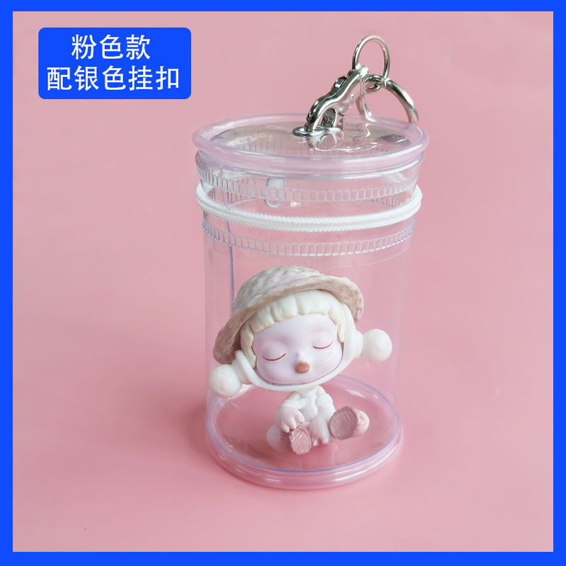 Bolsa de bebé caminando transparente caja ciega bolsa de almacenamiento burbuja bolsa de salida mate cubo bolsa de exhibición leche té cubo bebé bolsa de secado bolsa de bebé