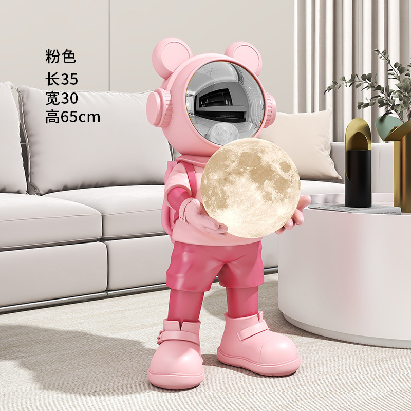 宇宙飛行士宇宙飛行士月球灯大型着地装飾品客間寝室ホテル会移転プレゼント