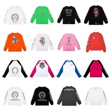 跨境潮牌 Chrome Heart 克罗伈纯棉圆领春秋长袖男T恤男装