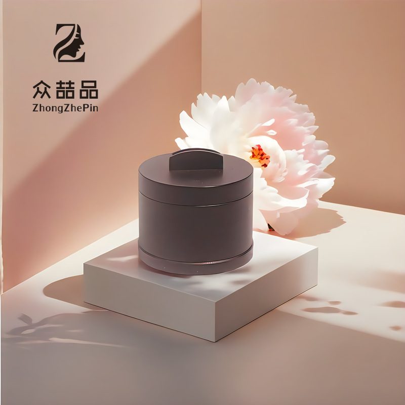 众喆品 圆形翻盖卡扣蓬蓬粉 蓬蓬粉空盒