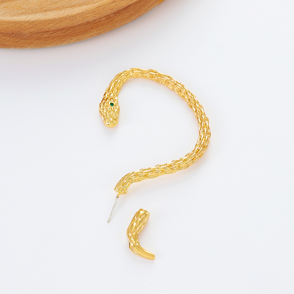 1 Piece Quantity Punk Snake Alloy Plating Unisex Earrings