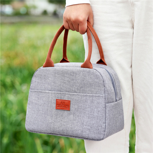 Cross-border new aluminum foil insulation bag wholesale lunch box bag portable lunch bag Oxford cloth printed lunch bag waterproof
