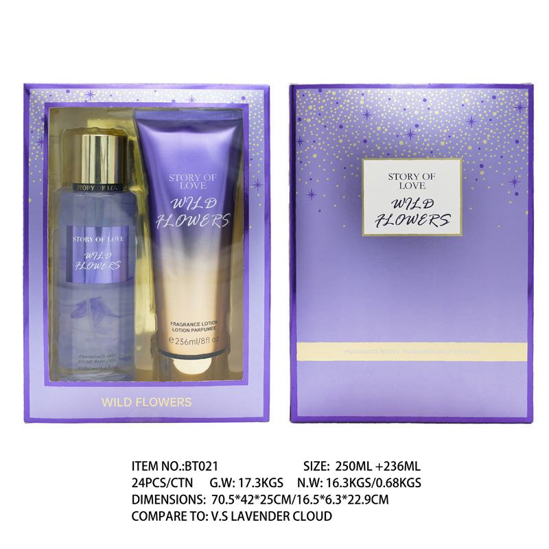 跨境全英文身体喷雾乳液套装香水东南亚香氛礼盒perfume set批发|undefined