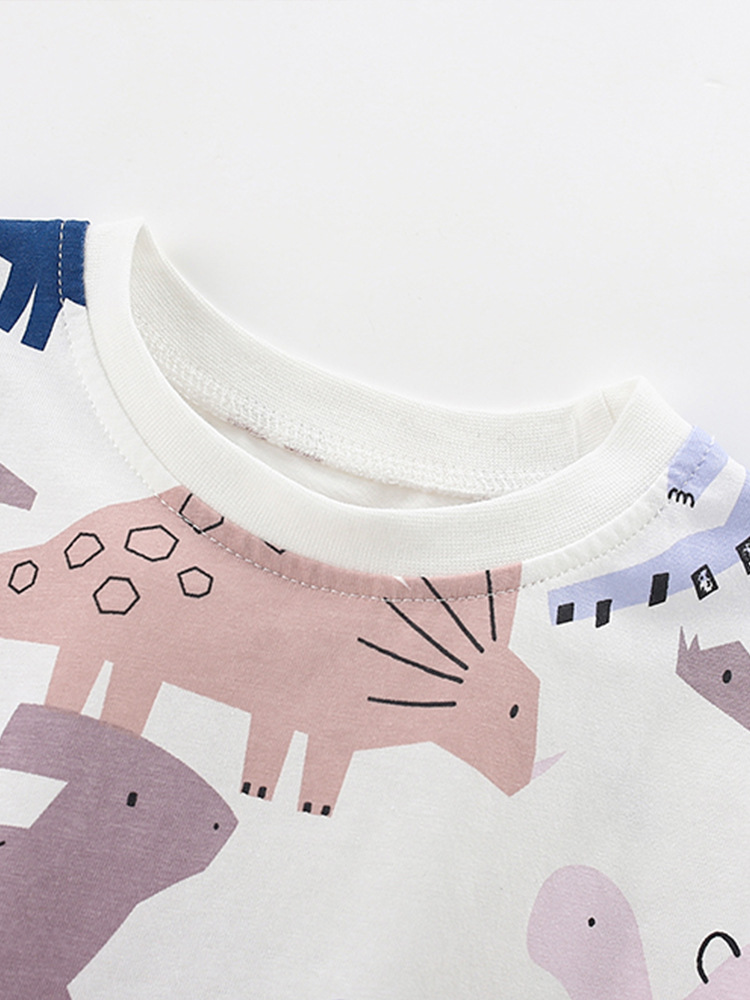 Malwee niños de dos piezas verano nuevo estilo europeo y americano niños pequeños y medianos cuello redondo pantalones de cintura elástica de manga corta traje para niños