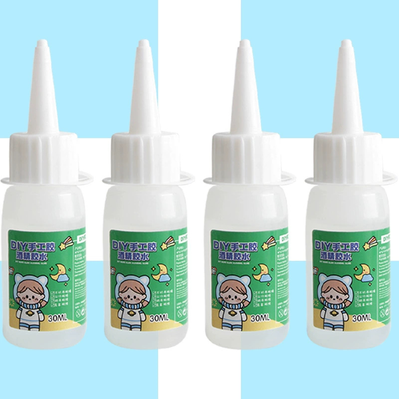 不织布30ml酒精胶水无色透明软胶麻绳纽扣画酒精胶 儿童手工胶水|undefined