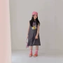 儿童夏季女童字母裙子