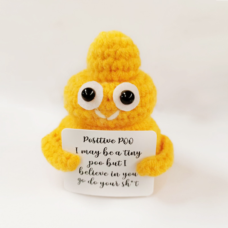 똥 가을 향기로운 노란색 카드 눈 P 카드