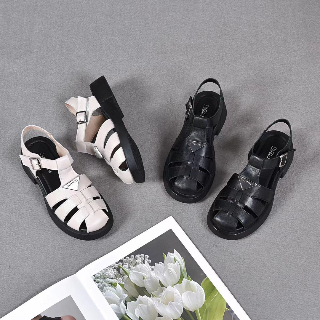 A0546 1240K GIÀY DÉP SANDAL NỮ TONTDSH MÙA HÈ GIÀY DÉP NỮ DA BÒ G04 SẢN PHẨM MỚI