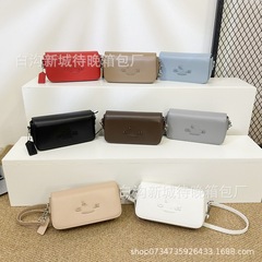 跨境新款外贸小方包纯色简约单肩斜挎通勤女包包bags时尚潮流bags