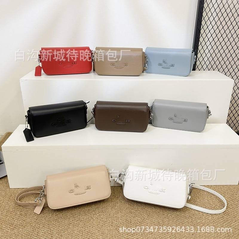 跨境新款外贸小方包纯色简约单肩斜挎通勤女包包bags时尚潮流bags|undefined
