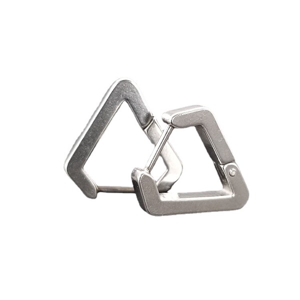geometric fashionable universal earrings stainless steel for men and…