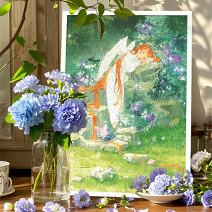 AIPUZZLE��ʹ�ĉ�ƴ�D500Ƭ����L��ɭ�֒쮋�b�ƴ�D���˹��Y��