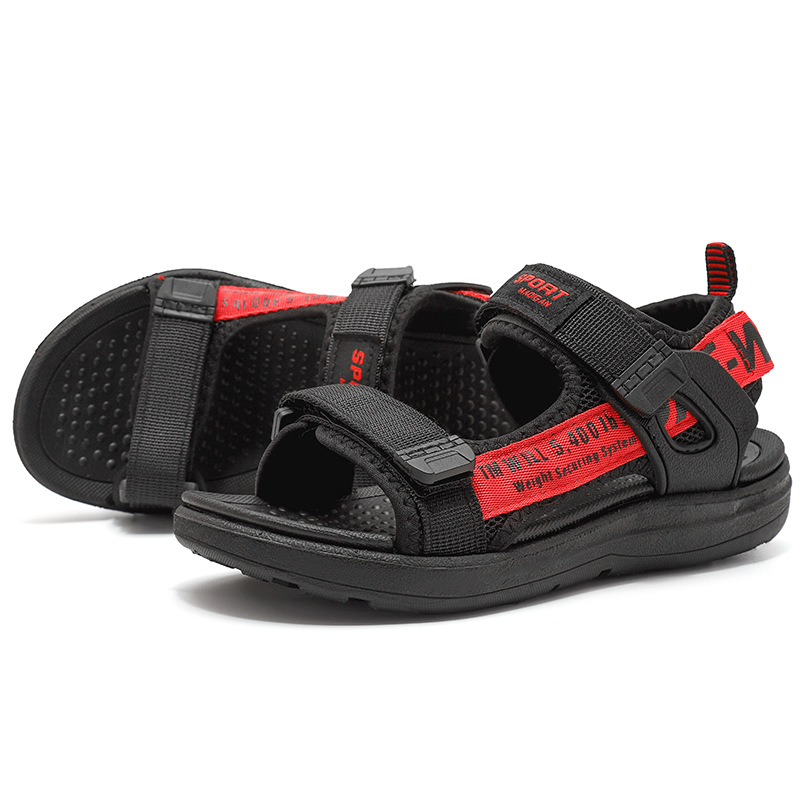 Fábrica al por mayor de sandalias para niños, sandalias de verano para niños, zapatos de playa antideslizantes para niños grandes, sandalias de suela suave para niños, comercio exterior