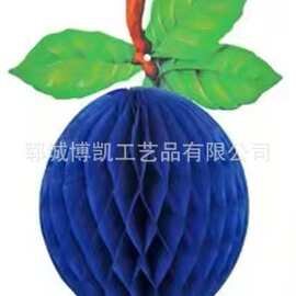 水果蜂窝球生日派对装饰品节日蓝莓蜂窝球春日派对装饰蜂窝球