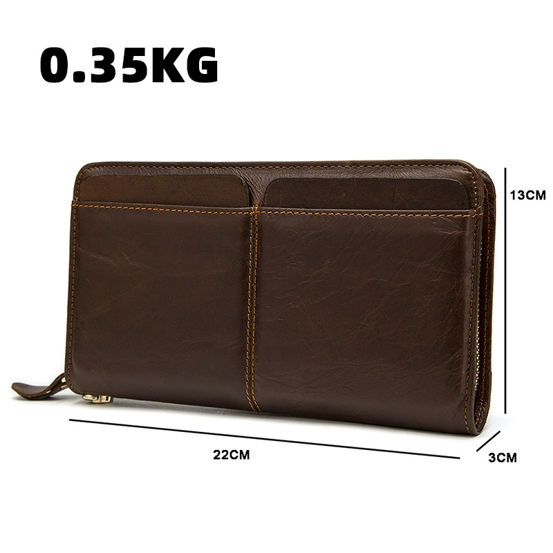 Leather wallet, retro small clutch bag, card holder