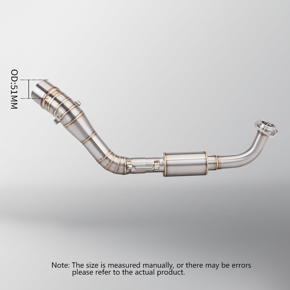 Motorcycle exhaust pipe modification NMAX 125 155 stainless steel front section tail section muffler suit 15-17 years