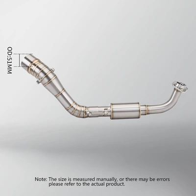 section muffler suit 15-17 years: Motorcycle exhaust pipe