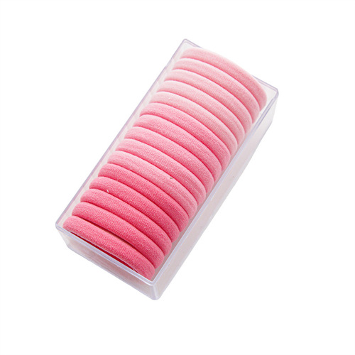 Colorful boxed seamless hair ties for women, simple hair ties, high elasticity and durability, high ponytail rubber bands
