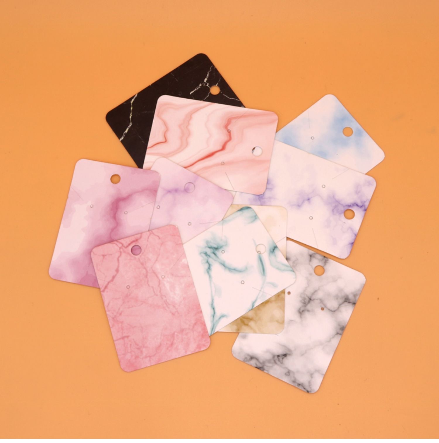 57g Weight Jewelry packaging cardboard Classification 1 Piece Quantity Party, Date Occasion Paper/Paper Material Marble Texture Pattern Simple Style Style Simple Style Marble Texture Paper/paper Jewelry Packaging Cardboard 2