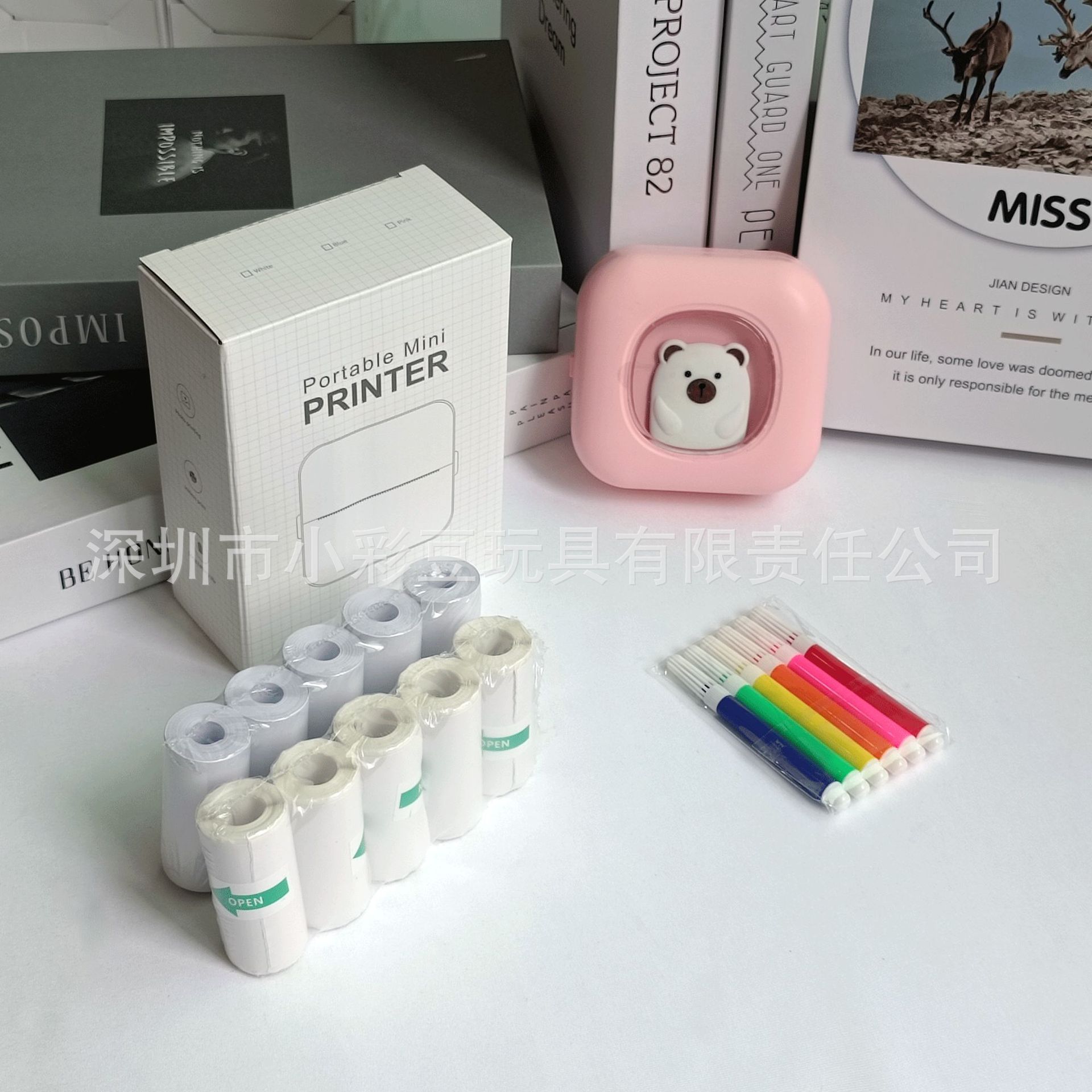 X7 파우더 + 감열지 5개 + 접착지 5개 + 컬러펜