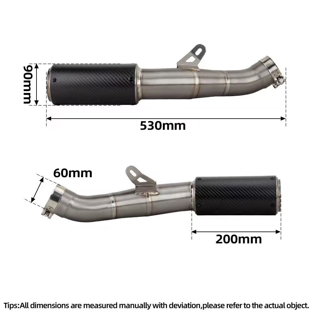 Suitable for Aprilia RSV4 titanium alloy carbon fiber modified exhaust pipe 2015-2026