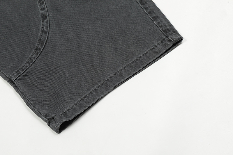 Men's Clothing high street water ins same style overalls loose heavy design sense multi pocket straight wide leg pants jeans_voghion.com