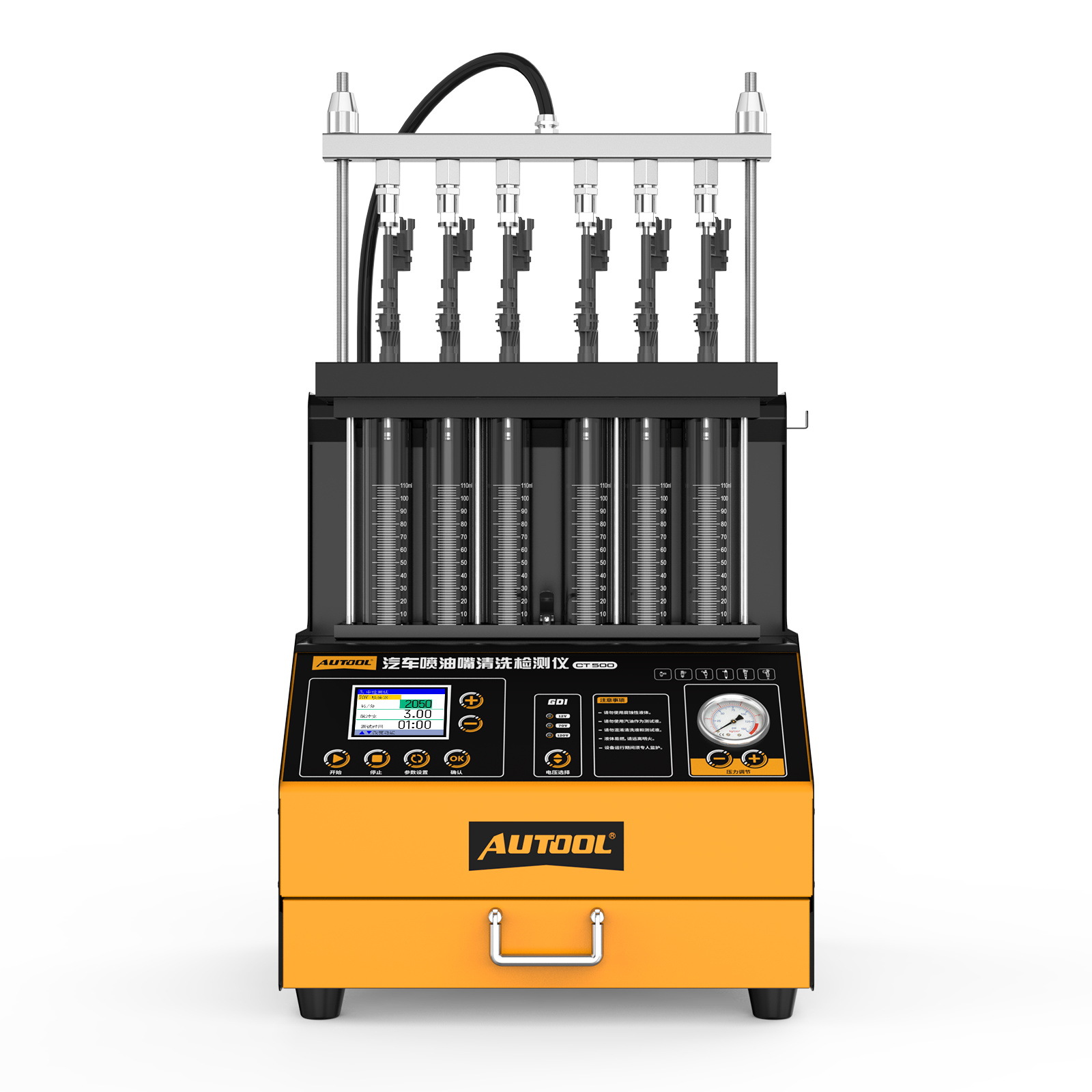 Autool Ct500 Automotive Fuel Injector Cleaning Machine Tester Gdi In-Cylinder Direct Injection Small Batch Dropshipping