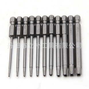 Cross-Border Wholesale 50-75-100mm Hollow Plum Blossom Extended S2 Bit Hexagonal Handle Screwdriver Bit Screwdriver Set