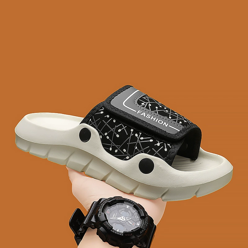 Летние тапочки для пар 2025 года, оптовая торговля, большие размеры, толстая подошва, модные цельные тапочки, повседневные сандалии, тапочки, дропшипинг