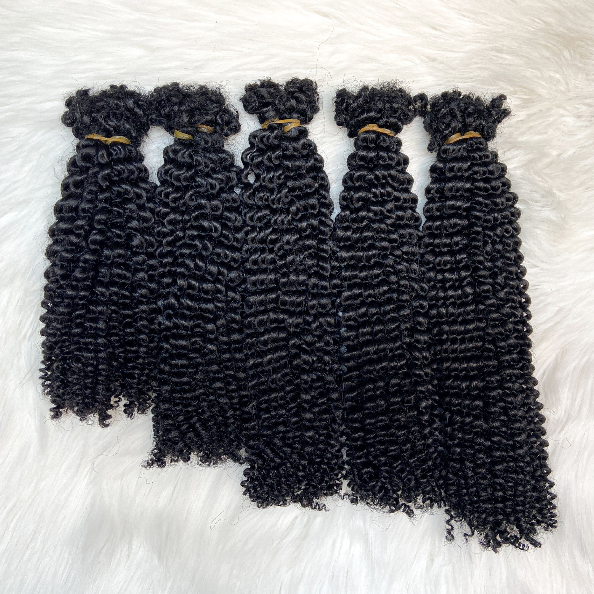 100% Human Hair Bulk NC 50g Per Pack for Crochet Braids