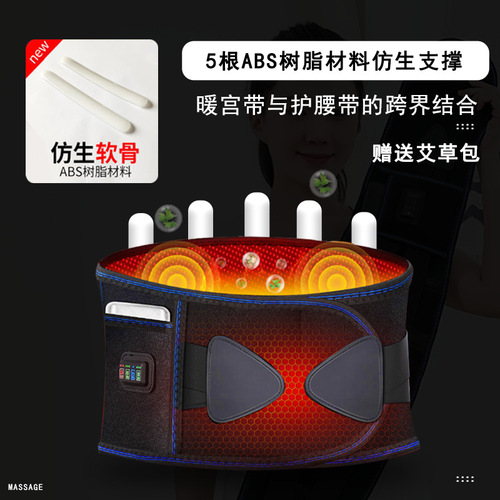 Multifunction Electric Heating Waist Belt for Warm Compress, Warm Palace Waist Belt, Heating for Men and Women, Waist Massage Gadget with Charging