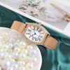 Factory direct -operated watch female fashion temperament inlaid diamond Roman pigeon egg quartz net with ladies watch wholesale