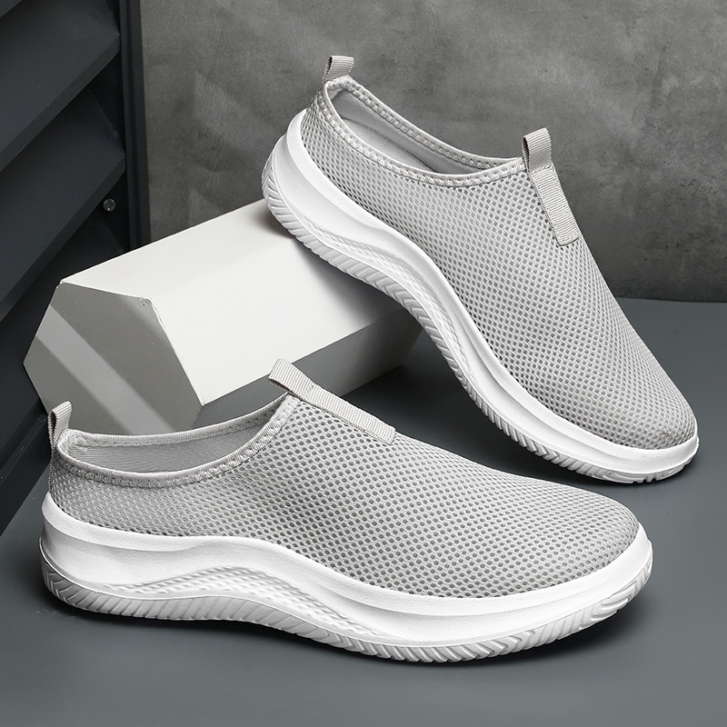 Summer New Breathable Sports Mesh Men's Large Size Outdoor Lightweight Running Shoes, Youth Slip-on Casual Shoes_vogvips.com