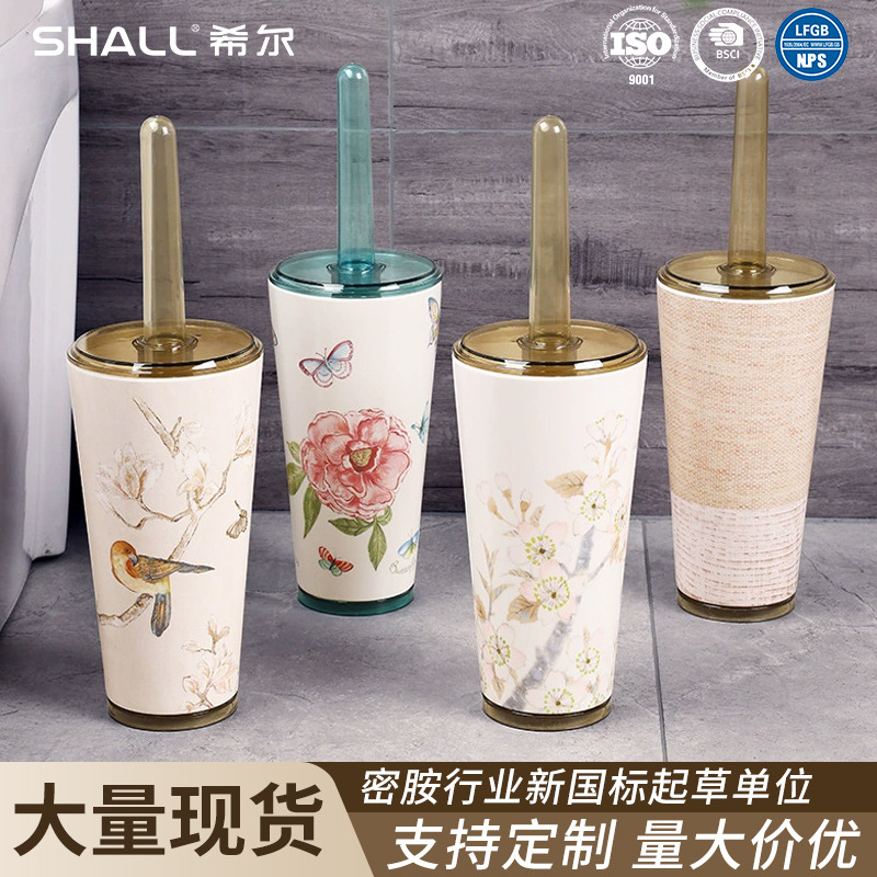 Hill European Style Toilet Brush Toilet Brush No Dead Angle Toilet Brush Soft Hair Household Creative Brush Toilet Brush Factory Wholesale