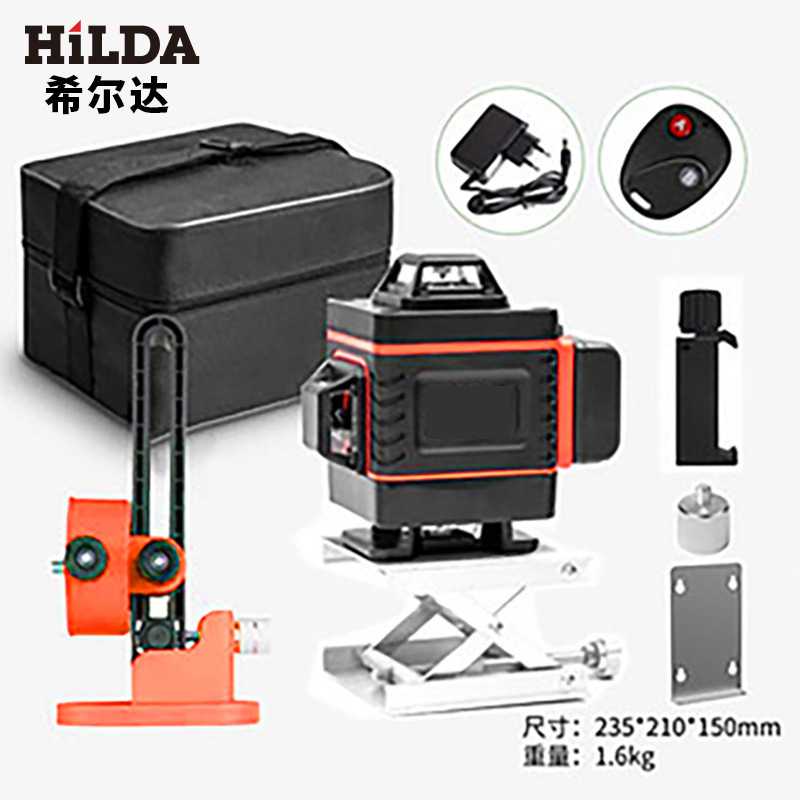 16线激光水平仪配件12线户外强光投线仪室外自动打线仪套装组合