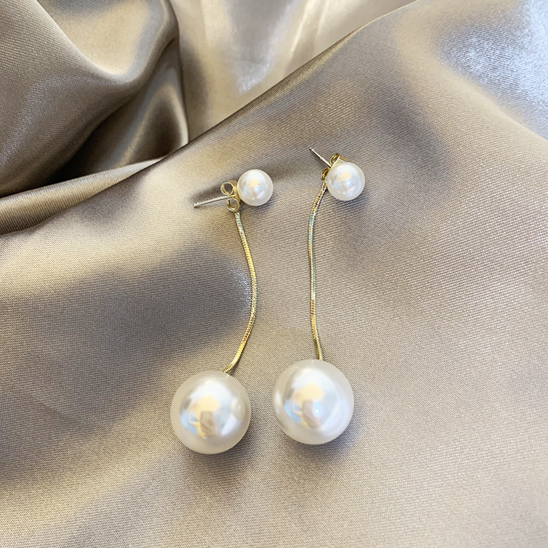 Elegant Bow Knot Alloy Plating Artificial Pearls Womenu0027S Earrings 1 Pair