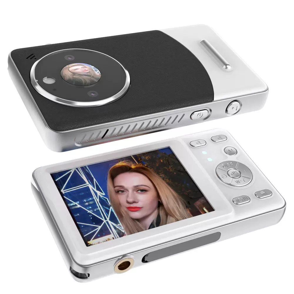 跨境便携数码相机校园学生党6400万高清超薄卡片机4K拍摄数码相机