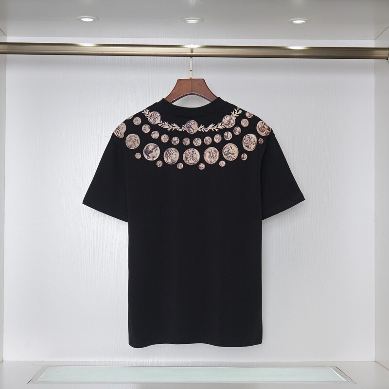 クロスボーダートレンディブランド25夏新作トレンドダブルヤーンDファミリー夏半袖Tシャツ男女兼用万能トップスクラシックスタイル|undefined