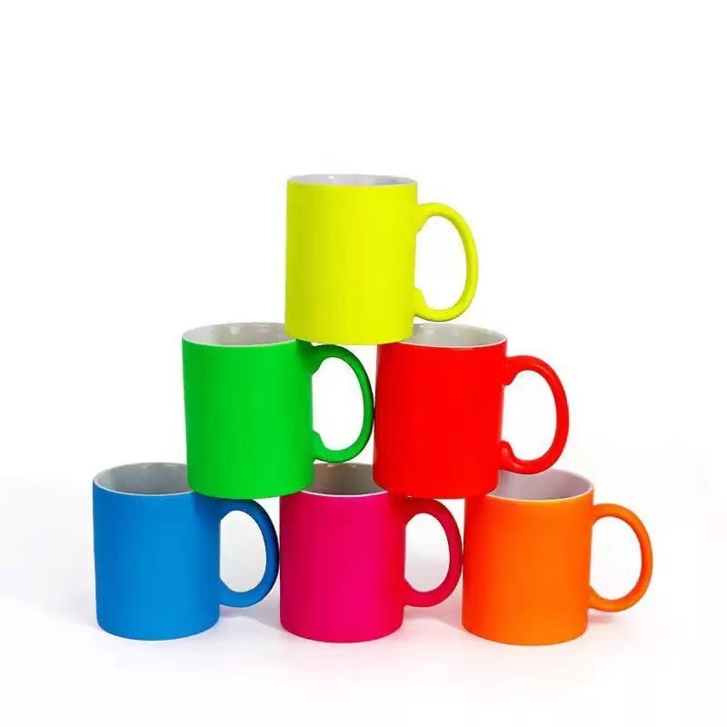 Tazas de transferencia térmica tazas de cerámica recubiertas logotipo simple regalos transfronterizos comercio exterior al por mayor tazas de cerámica tazas de agua